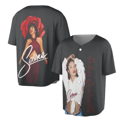 Selena Quintanilla Graphic Queen Of Cumbia Tejano Music Icon Fan Baseball Jersey
