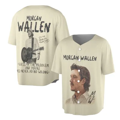 Morgan Wallen IM The Problem Tour 2025 Country Music Baseball Jersey