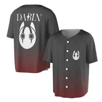 Dabin Red Black Gradient Edm Music Festival Outfit Baseball Jersey