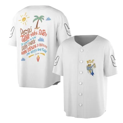 Bad Bunny Debi Tomar Mas Fotos Un Verano Sin Ti Merch Baseball Jersey