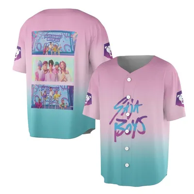 Sixteen Boys Baseball Jersey K-Pop Boy Band Graphic Baseball Jersey