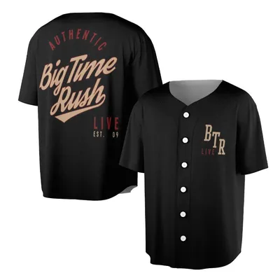 Big Time Rush Btr Live Tour Retro Band Streetwear Top Baseball Jersey