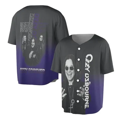 Ozzy Osbourne Baseball Jersey 'Ozzy Forever' Rock Legend Merch Baseball Jersey