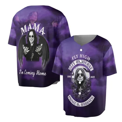 Ozzy Osbourne Baseball Jersey Prince Of Darkness Baseball Jersey