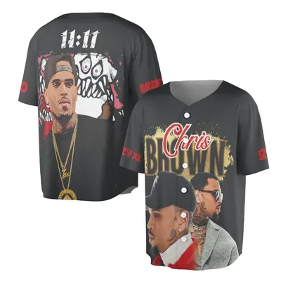 Official Chris Brown 1111 Album Baseball Jersey Breezy Xx Merch Baseball Jersey