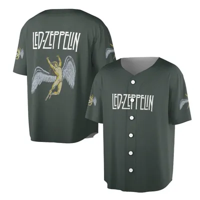 Led Zeppelin Icarus Swan Song Zoso Heavy Rock Music Fan Merch Baseball Jersey