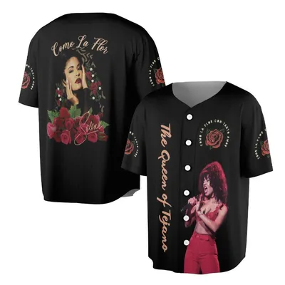 Selena Quintanilla Como La Flor Baseball Jersey Queen Of Tejano Baseball Jersey