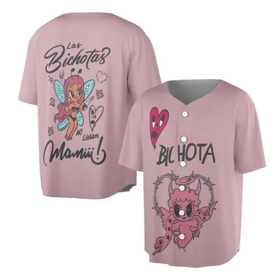 Karol G Las Bichotas No Lloran Bichota Heart Art Baseball Jersey