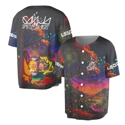 Lsdream Phantom Light Baseball Jersey Psychedelic Rave Edm Bass Music Merch Baseball Jersey