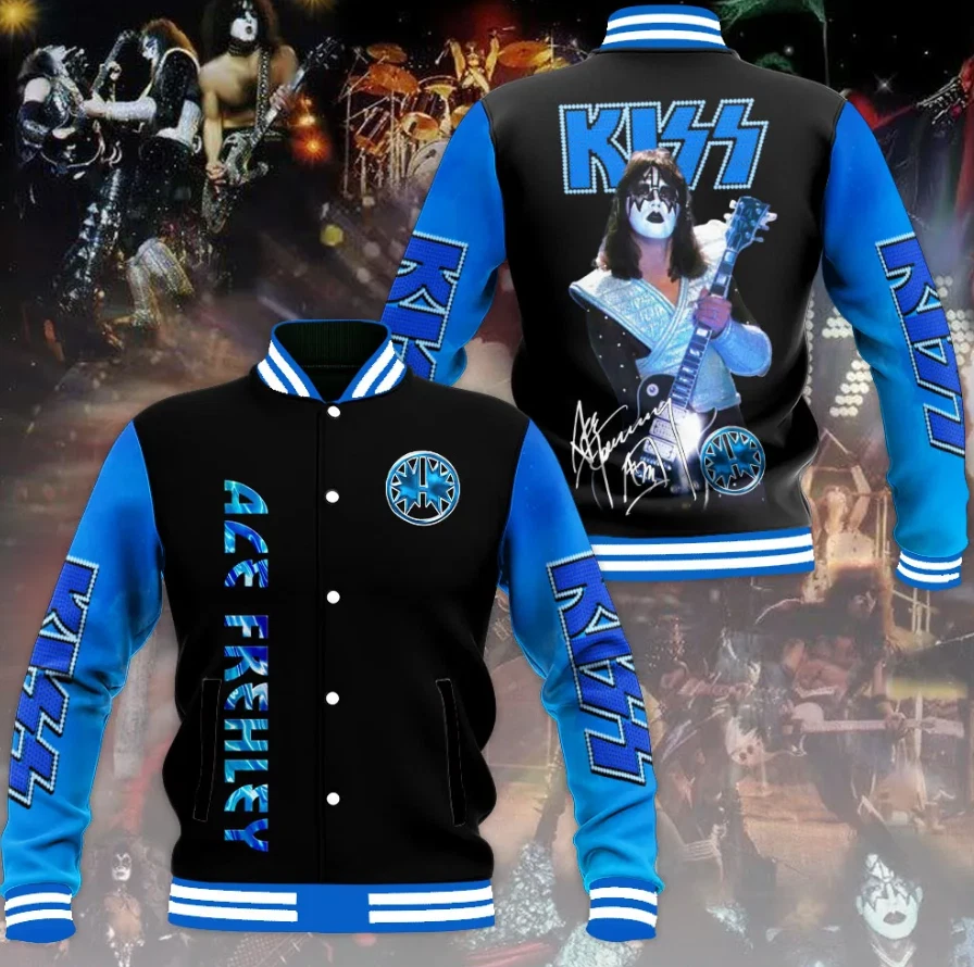 Kiss Ace Frehley Thank You For The Memories Baseball Jacket