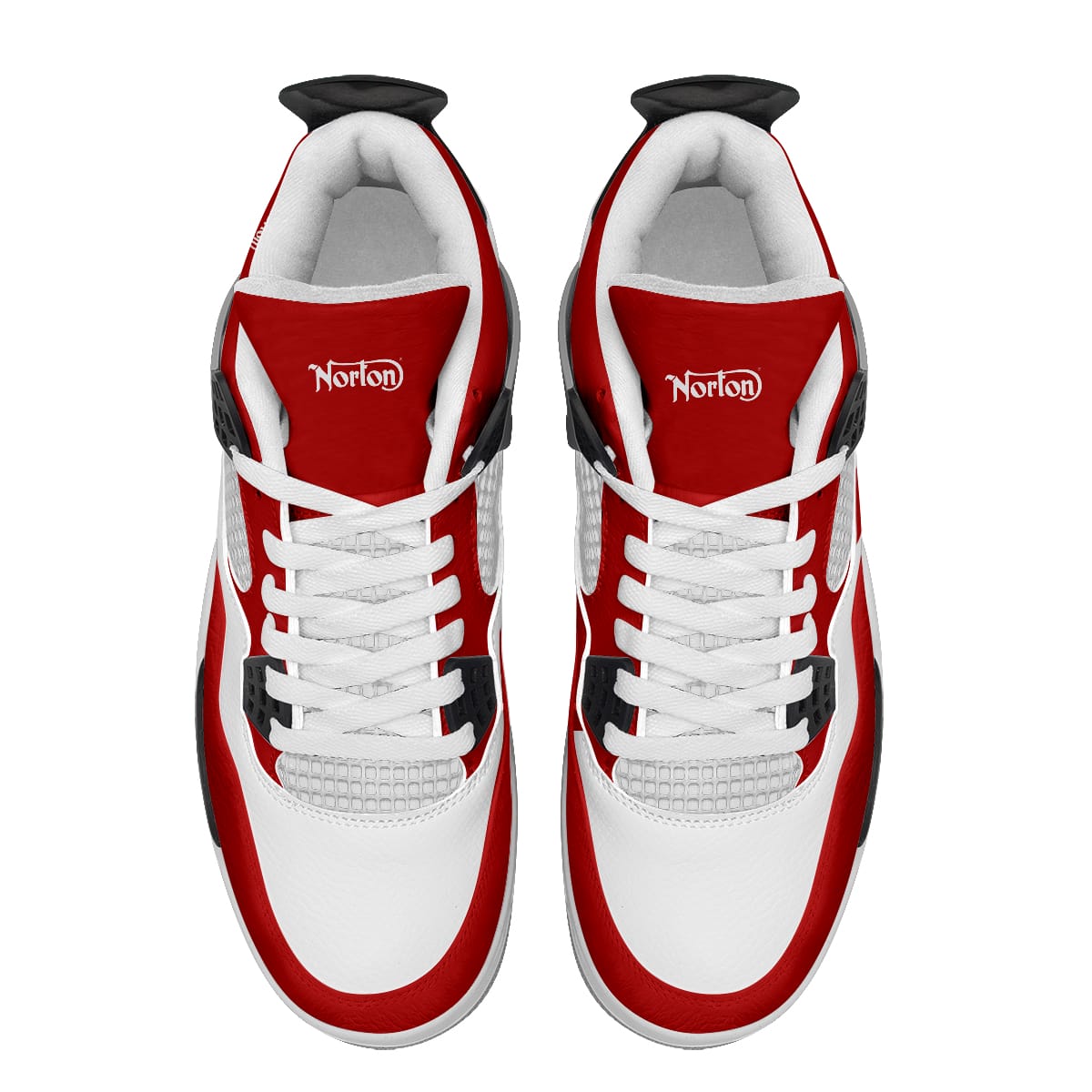 Norton Motorcycle AJ4 Sneakers Shoes For Men And Women Printed Full Size - Image 3