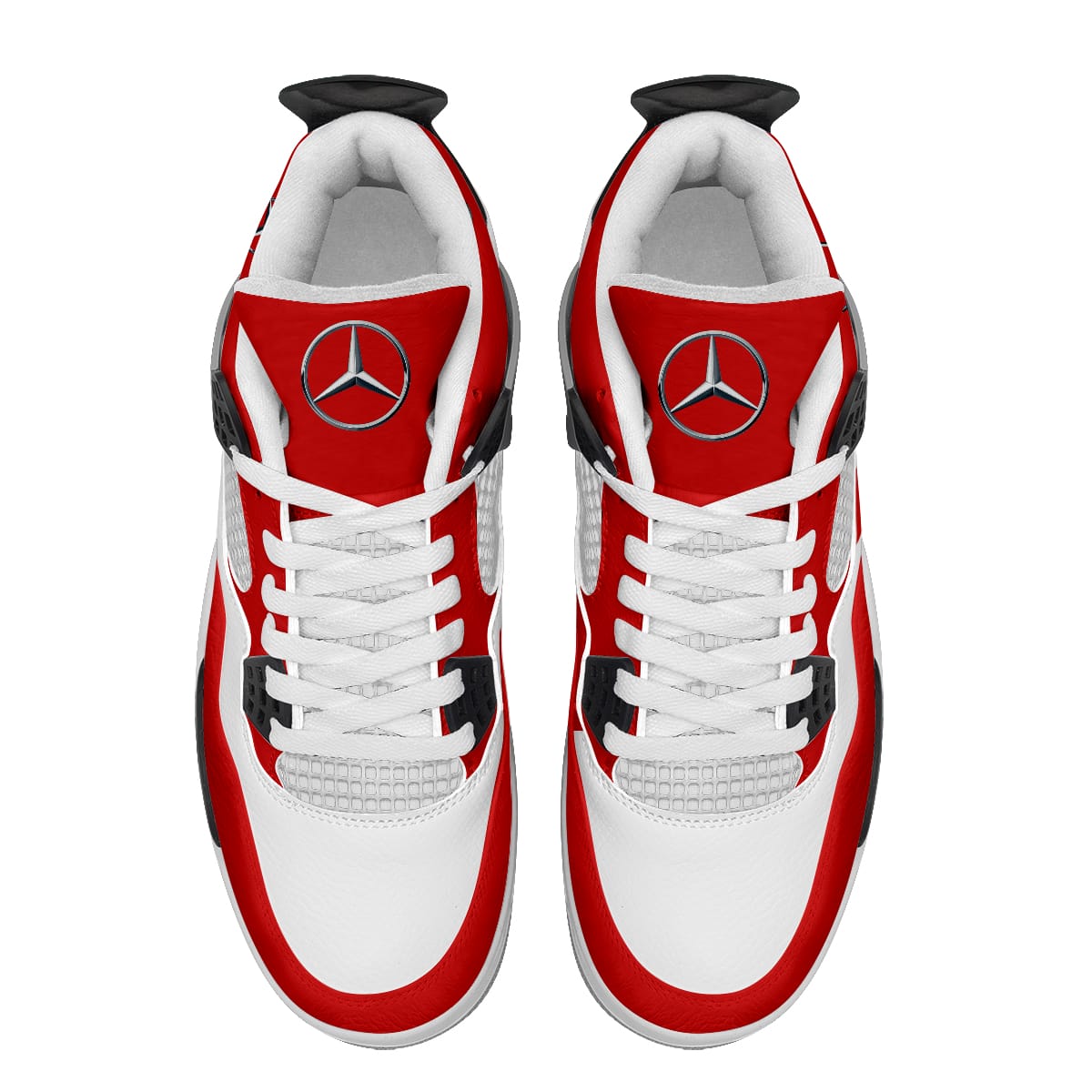 Mercedes Benz AJ4 Sneakers Shoes For Men And Women Printed Full Size - Image 3
