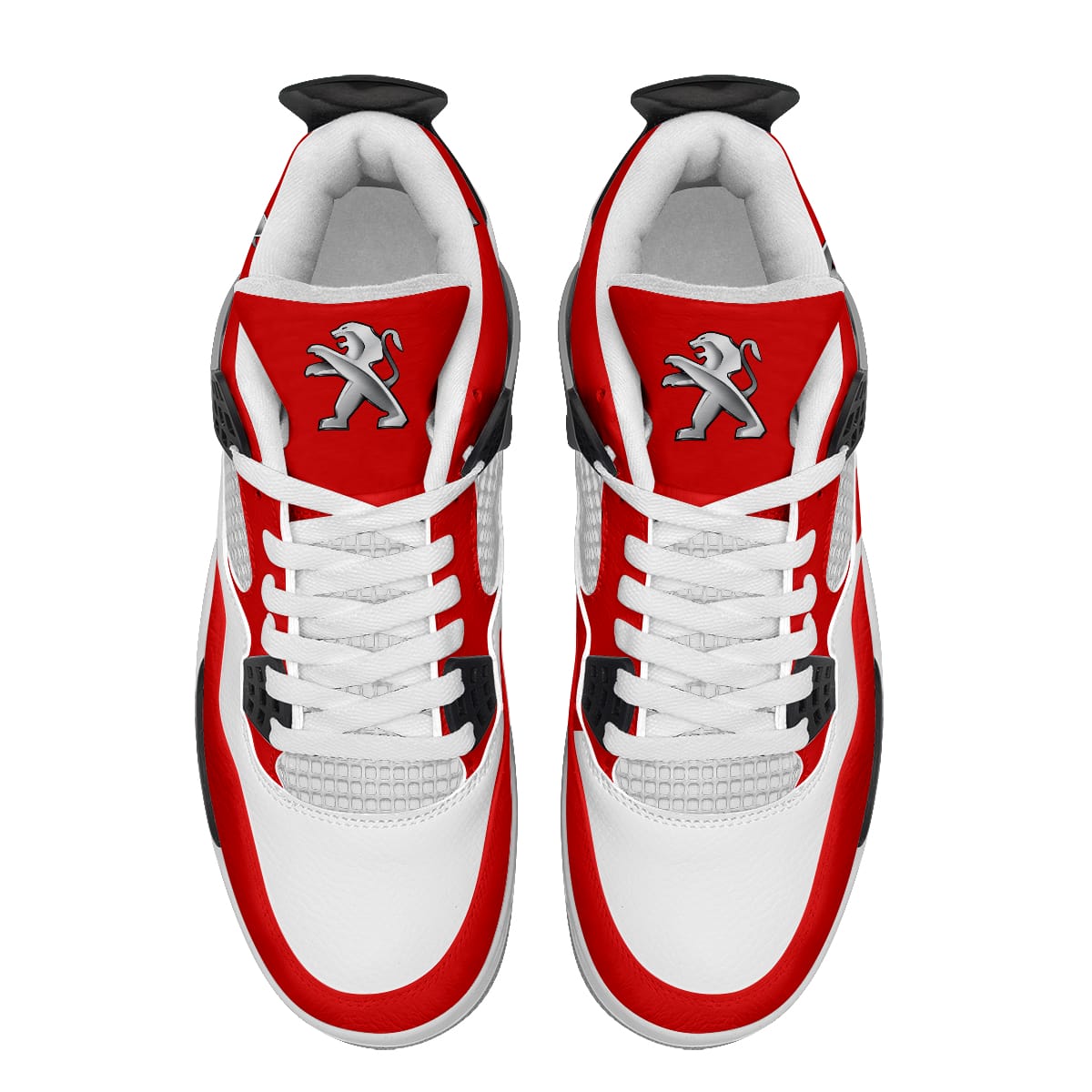 Peugeot AJ4 Sneakers Shoes For Men And Women Printed Full Size - Image 3