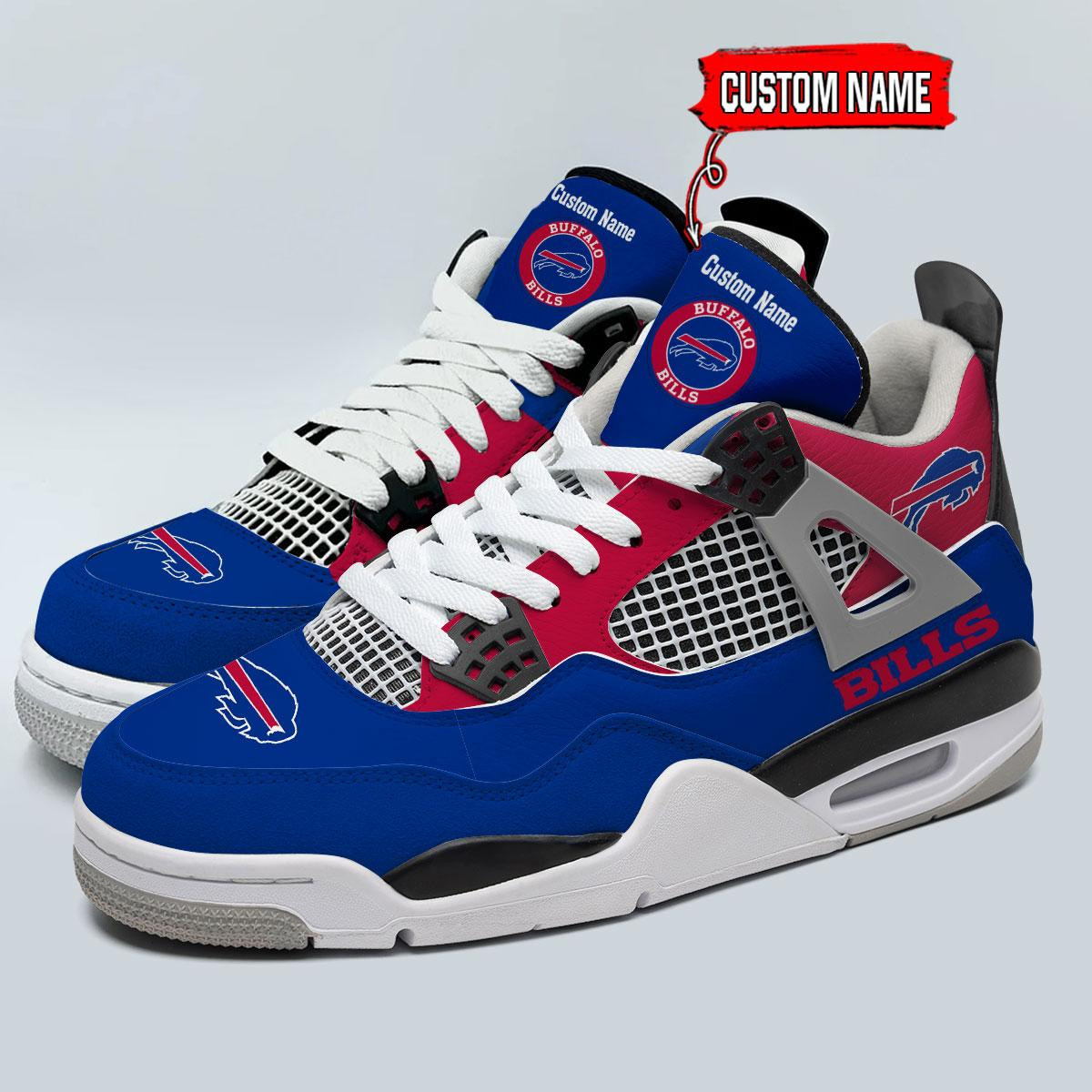 Buffalo Bills Classic High Top Sneakers Shoes For Men And Women - Image 3