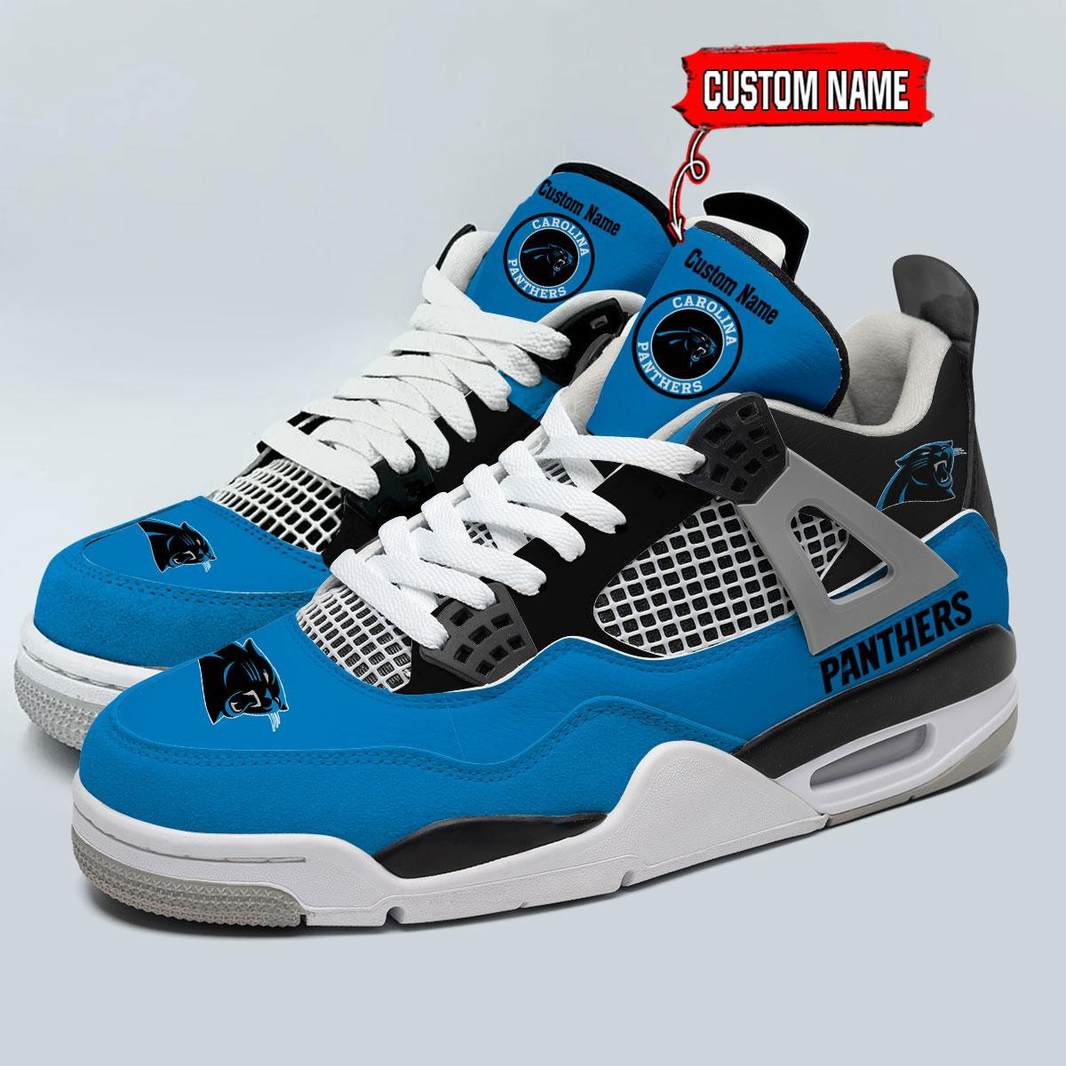 Carolina Panthers Classic High Top Sneakers Shoes For Men And Women - Image 3