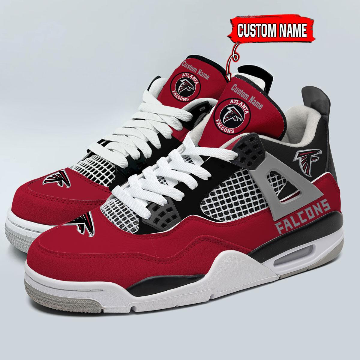 Atlanta Falcons Classic High Top Sneakers Shoes For Men And Women - Image 3