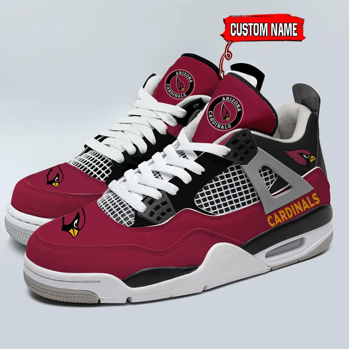 Arizona Cardinals Classic High Top Sneakers Shoes For Men And Women - Image 3