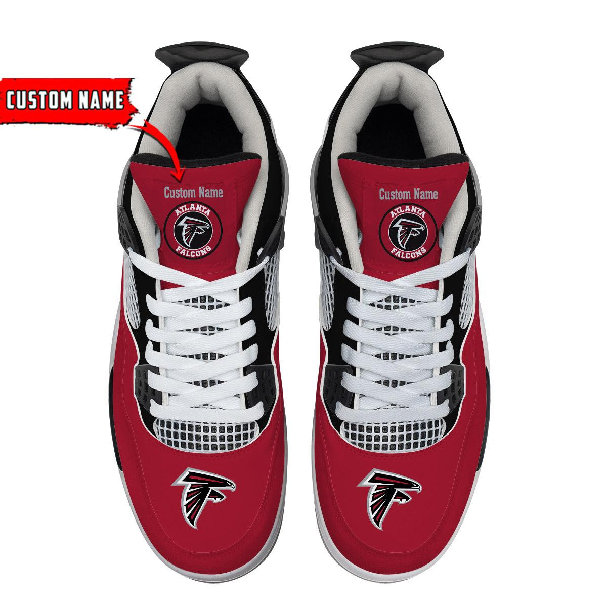Atlanta Falcons Classic High Top Sneakers Shoes For Men And Women - Image 4