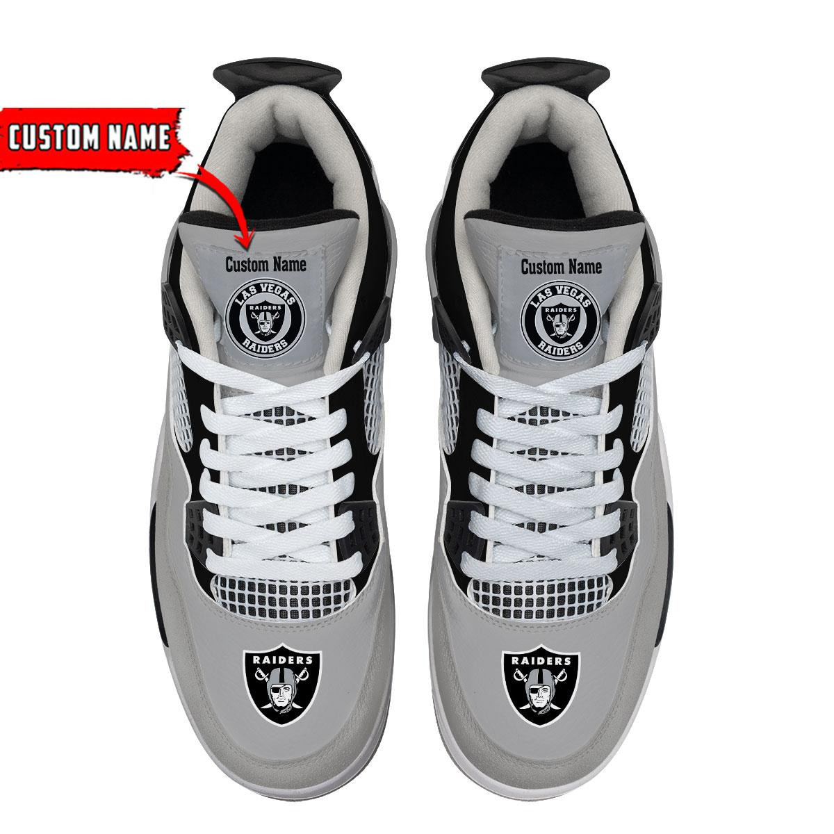 Las Vegas Raiders Classic High Top Sneakers Shoes For Men And Women - Image 4