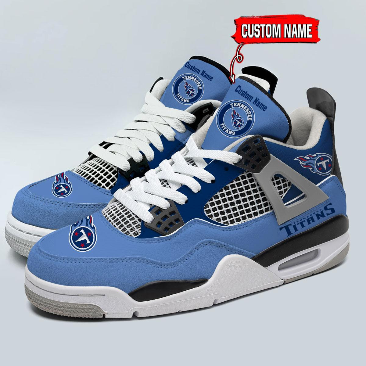Tennessee Titans Classic High Top Sneakers Shoes For Men And Women - Image 3