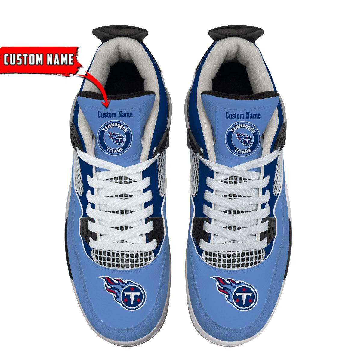 Tennessee Titans Classic High Top Sneakers Shoes For Men And Women - Image 4