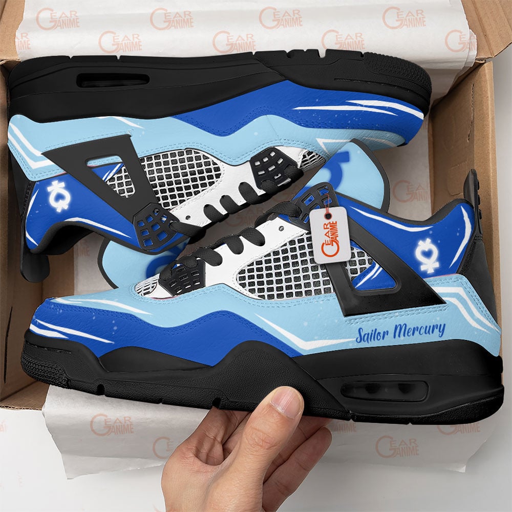 Sailor Mercury Classic High Top Sneakers Shoes For Men And Women - Image 2