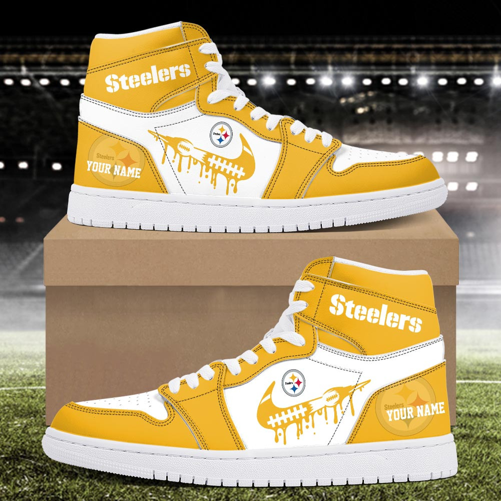 Pittsburgh Steelers Air Jordan 1 Shoes For Men And Women - Image 2