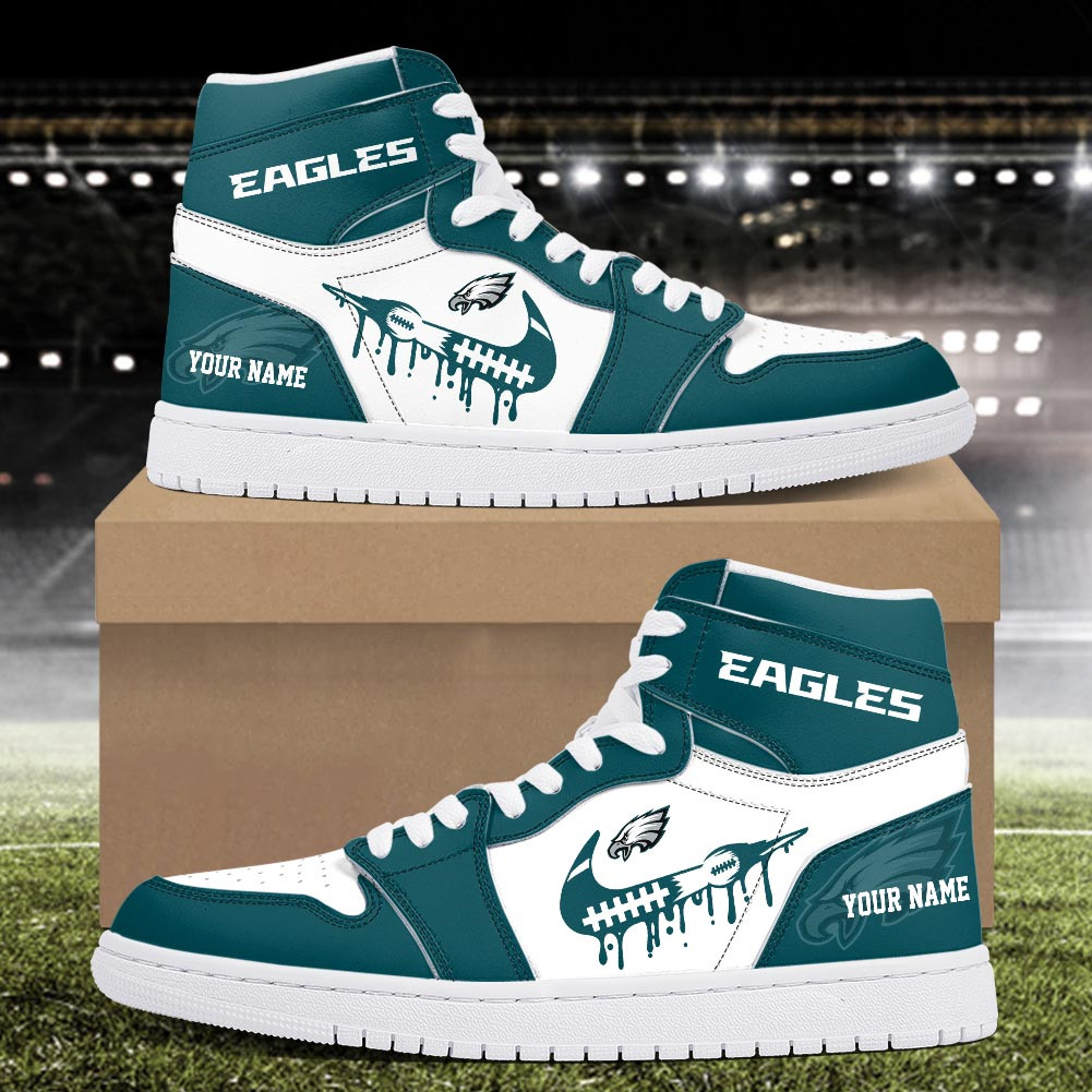 Philadelphia Eagles Air Jordan 1 Shoes For Men And Women - Image 2