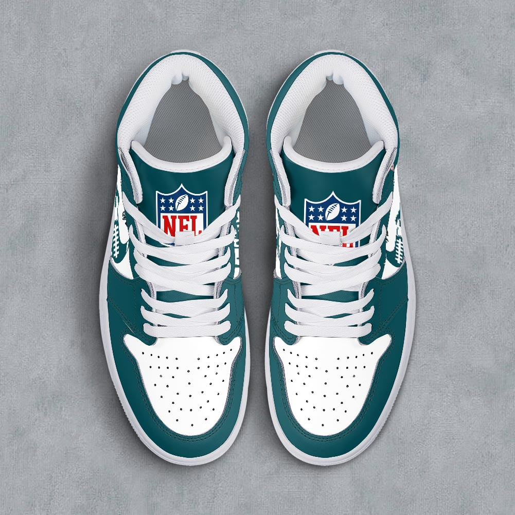 Philadelphia Eagles Air Jordan 1 Shoes For Men And Women - Image 3