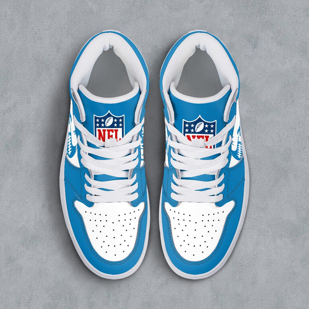 Detroit Lions Air Jordan 1 Shoes For Men And Women - Image 3
