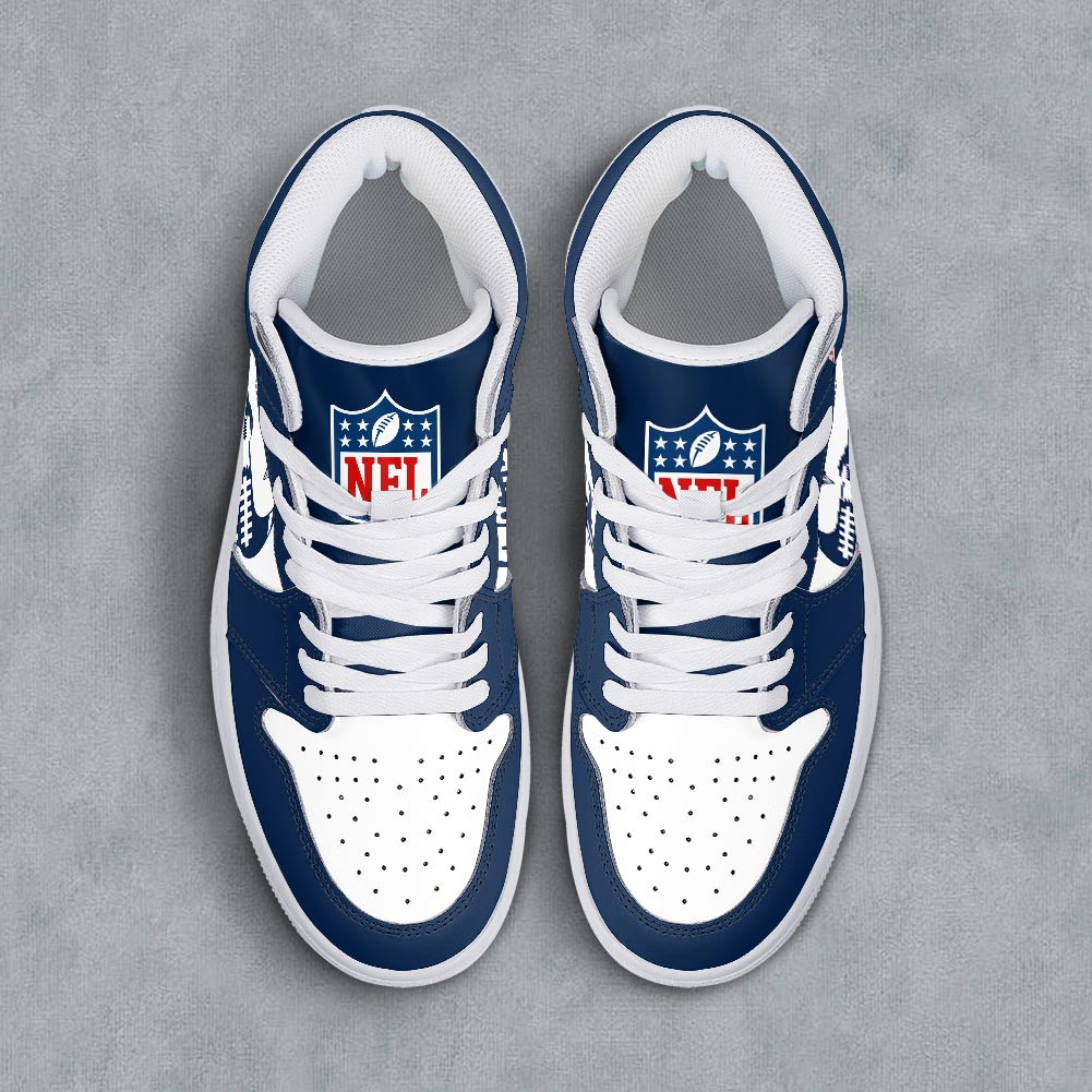 New England Patriots Air Jordan 1 Shoes For Men And Women - Image 3