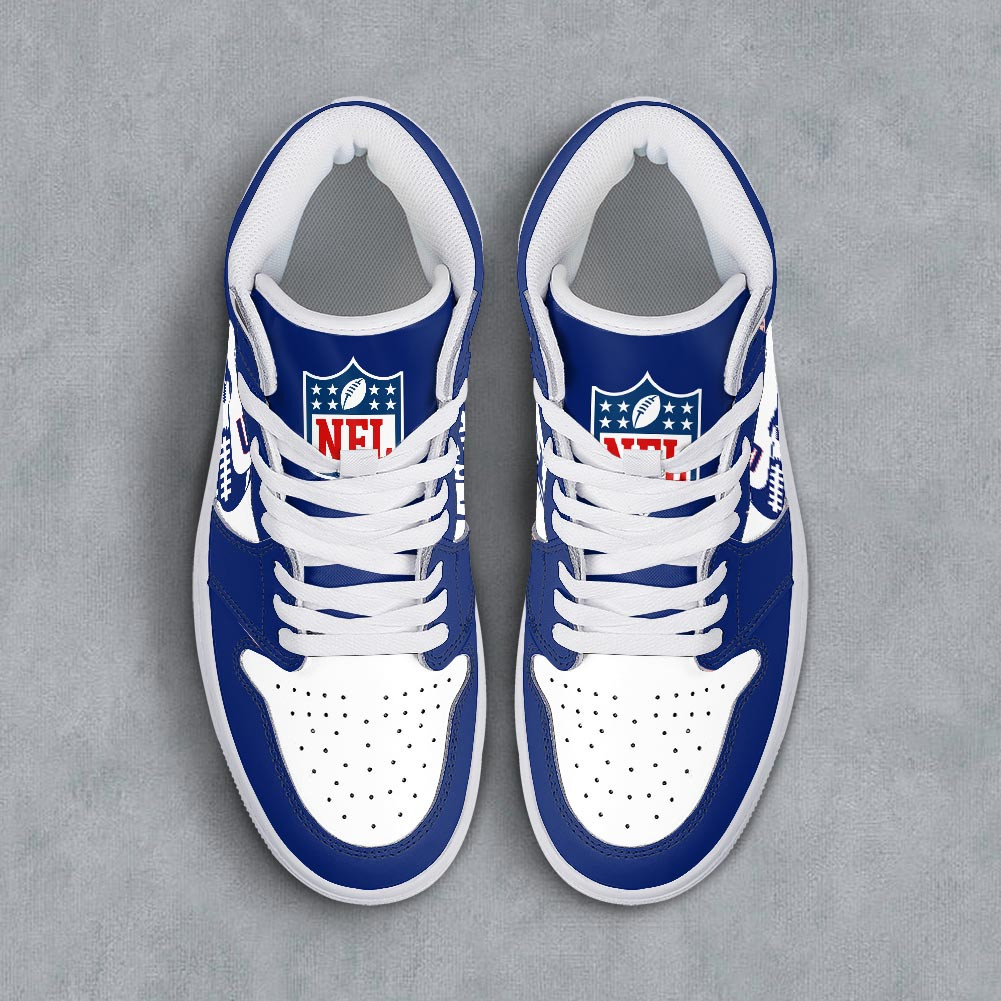 New York Giants Air Jordan 1 Shoes For Men And Women - Image 3