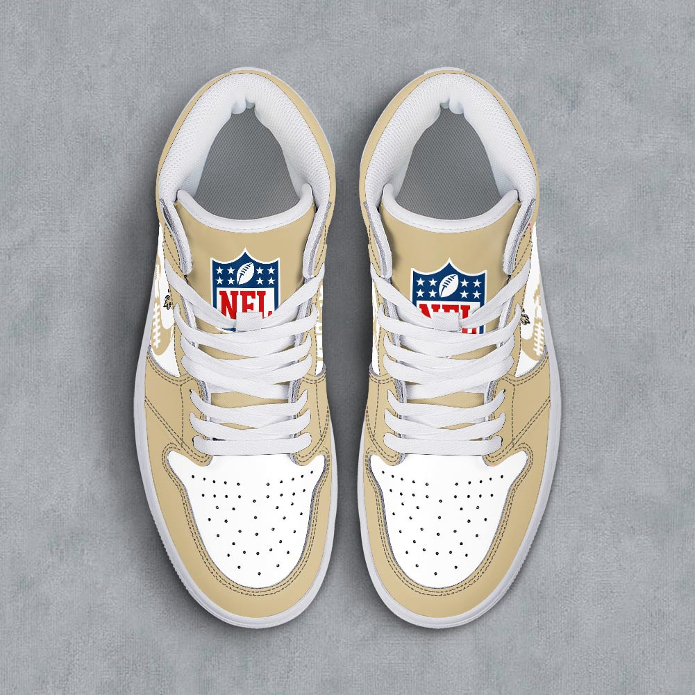 New Orleans Saints Air Jordan 1 Shoes For Men And Women - Image 3