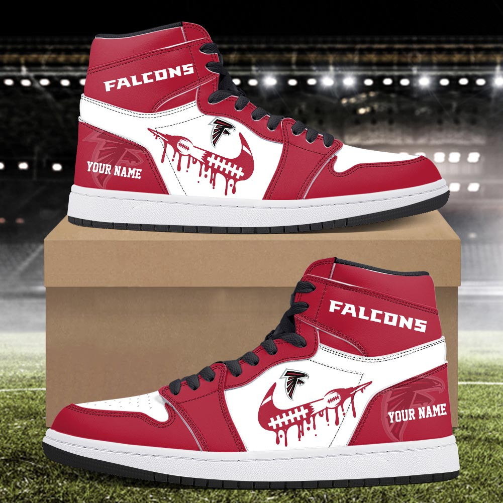 Atlanta Falcons Air Jordan 1 Shoes For Men And Women - Image 4