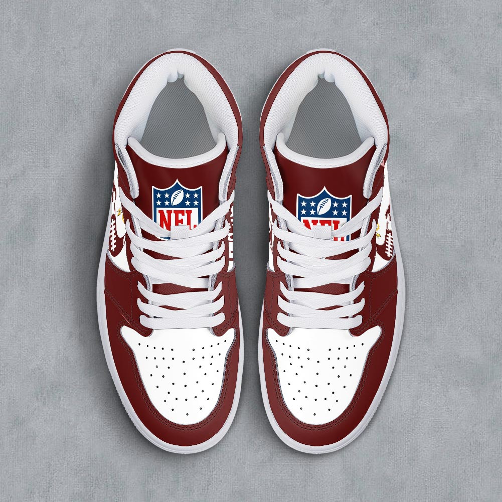 Washington Redskin Air Jordan 1 Shoes For Men And Women - Image 3