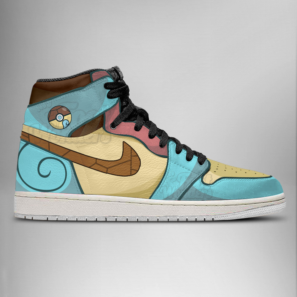 Squirtle High-Top Sneakers Retro Streetwear Vibe Shoes For Men And Women - Image 3
