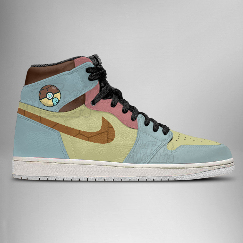 Squirtle High-Top Sneakers Retro Streetwear Vibe Shoes For Men And Women - Image 3