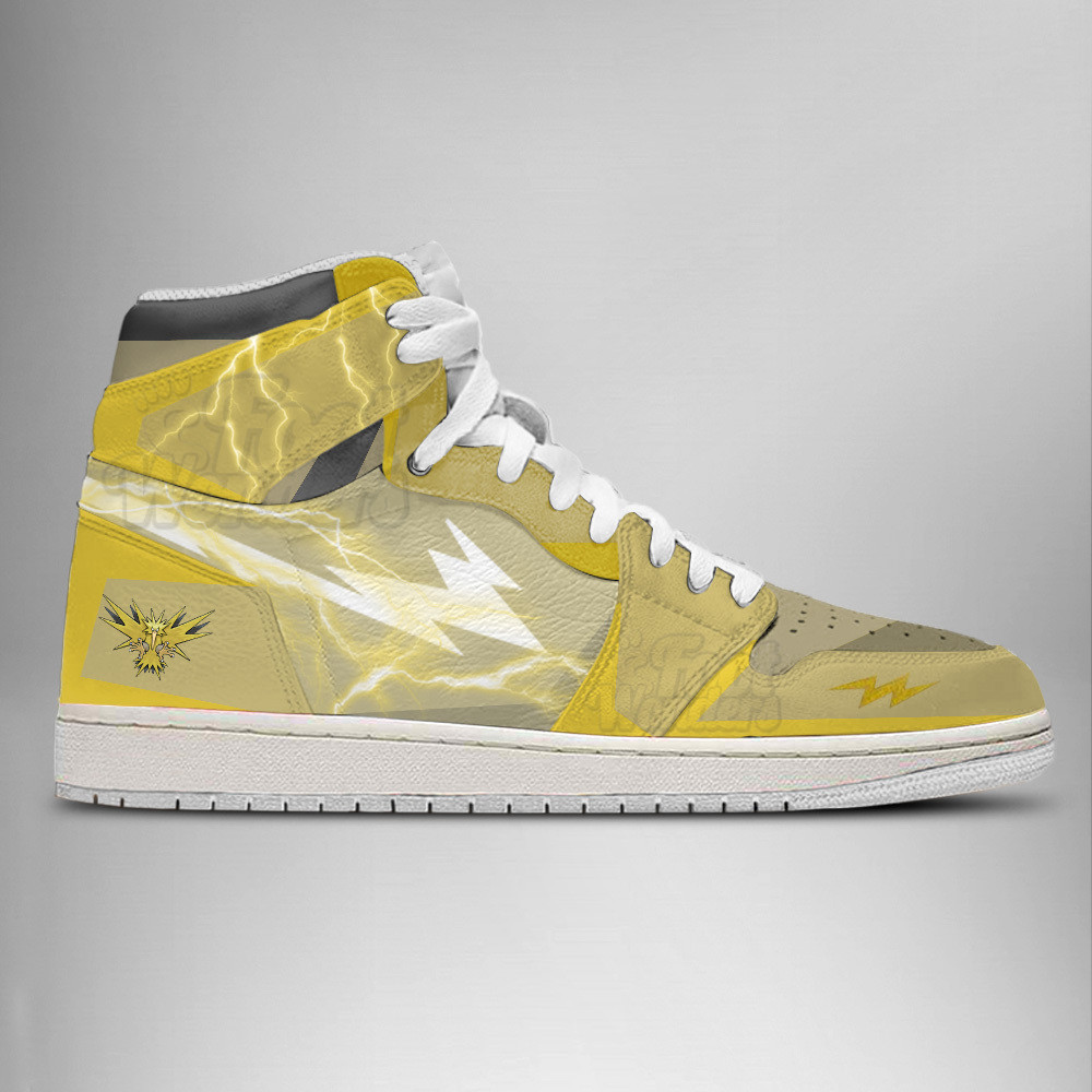 Zapdos High-Top Sneakers Retro Streetwear Vibe Shoes For Men And Women - Image 3