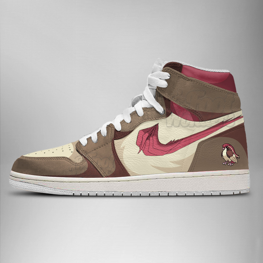 Pidgeotto High-Top Sneakers Retro Streetwear Vibe Shoes For Men And Women - Image 2