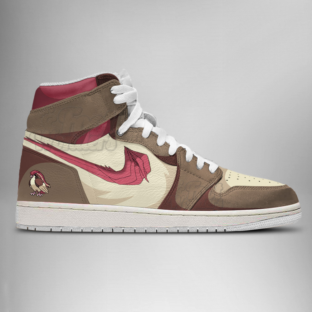 Pidgeotto High-Top Sneakers Retro Streetwear Vibe Shoes For Men And Women - Image 3