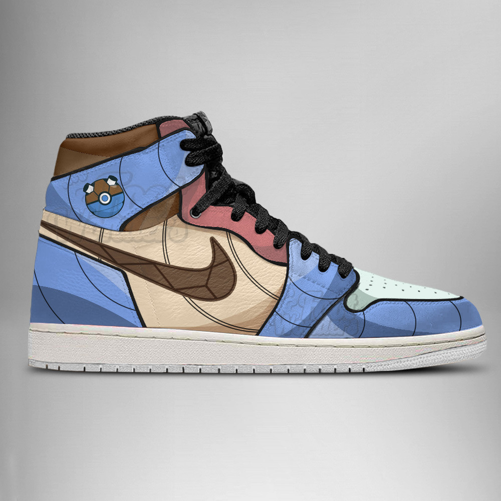 Blastoise High-Top Sneakers Retro Streetwear Vibe Shoes For Men And Women - Image 3