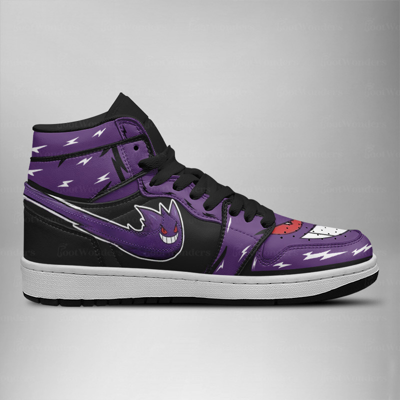 Gengar High-Top Sneakers Retro Streetwear Vibe Shoes For Men And Women - Image 3