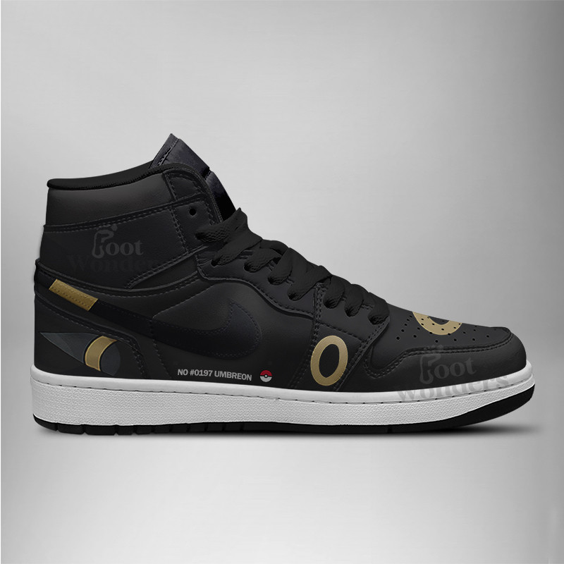UMBREON High-Top Sneakers Retro Streetwear Vibe Shoes For Men And Women - Image 3
