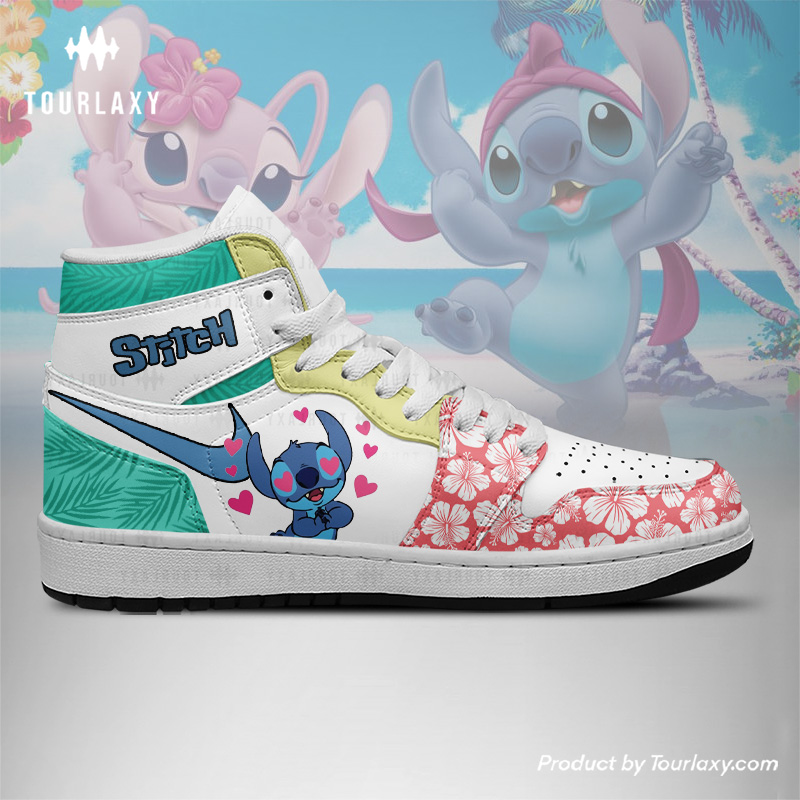 Stitch High-Top Sneakers Retro Streetwear Vibe Shoes For Men And Women - Image 3