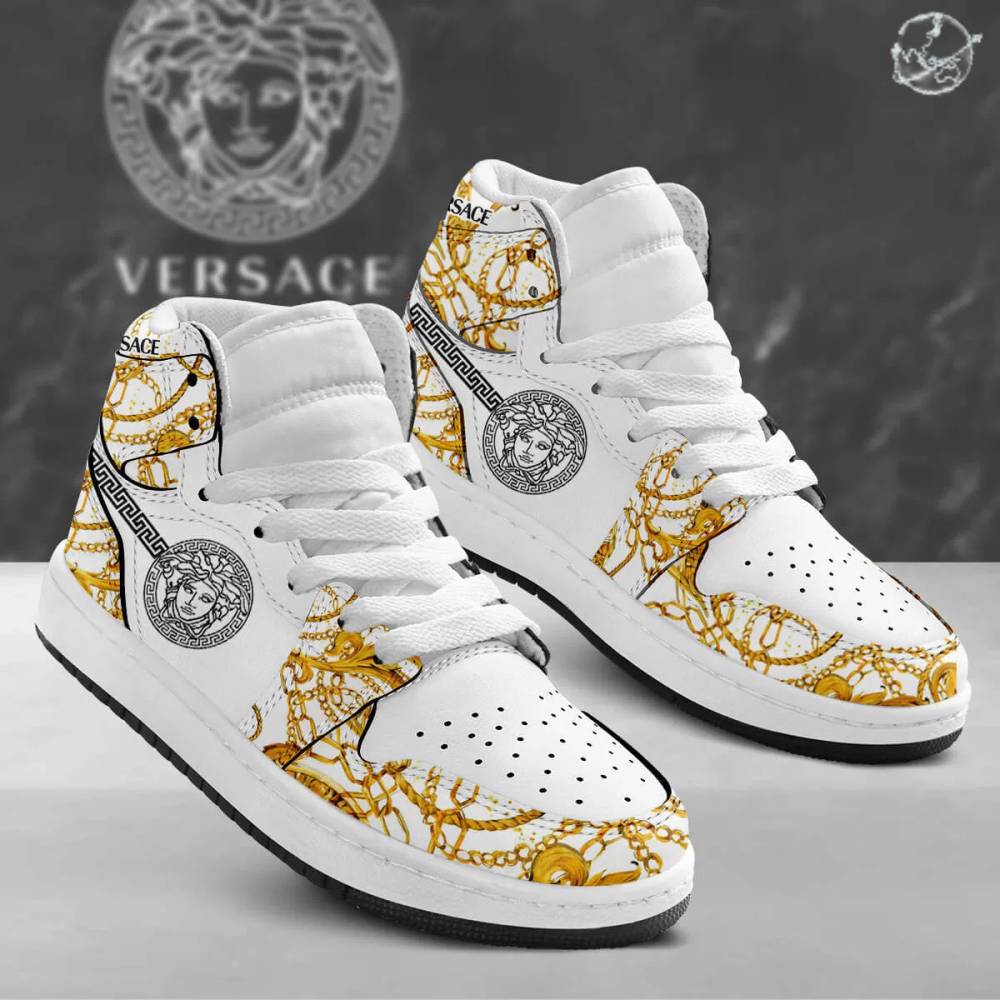 Gianni Versace High-Top Sneakers Retro Streetwear Vibe Shoes For Men And Women - Image 2