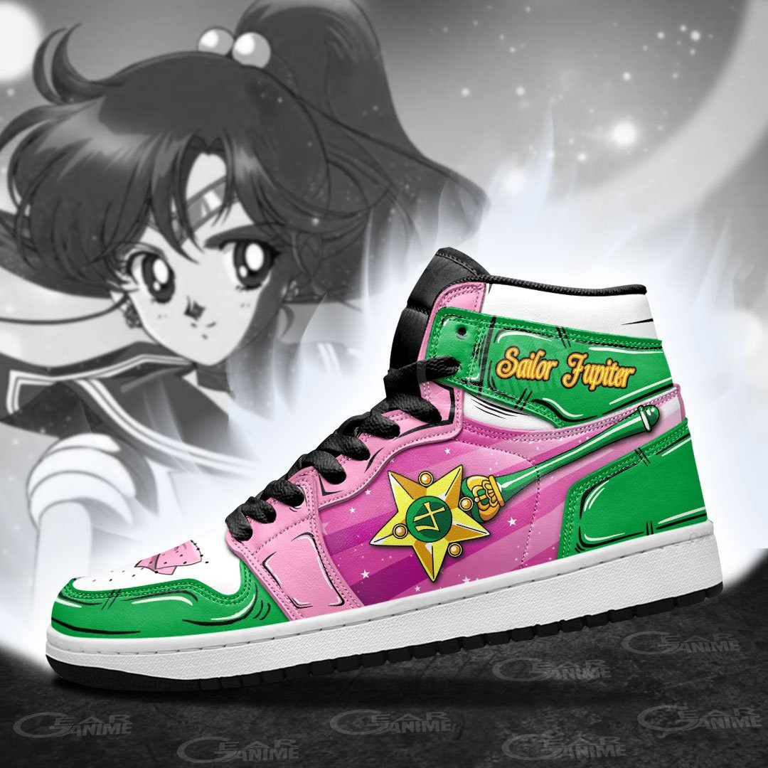 Sailor Jupiter High-Top Sneakers Retro Streetwear Vibe Shoes For Men And Women - Image 4