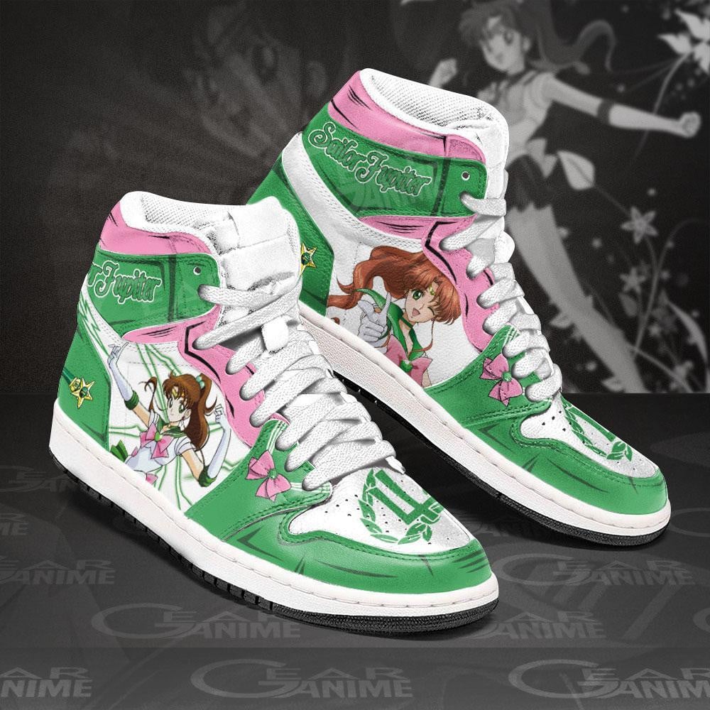 Sailor Jupiter High-Top Sneakers Retro Streetwear Vibe Shoes For Men And Women - Image 2