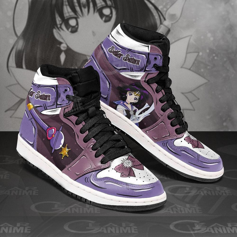 Sailor Saturn High-Top Sneakers Retro Streetwear Vibe Shoes For Men And Women - Image 2