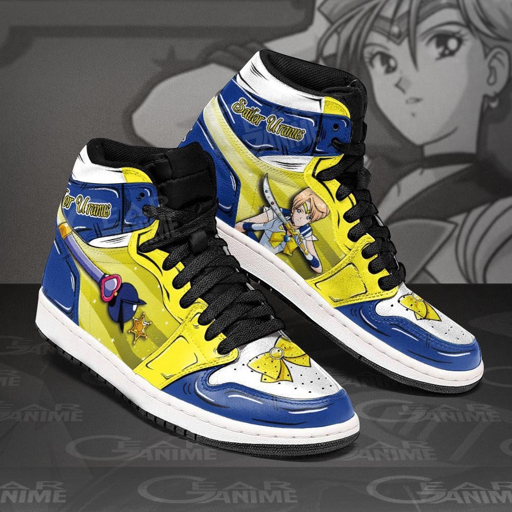 Sailor Uranus High-Top Sneakers Retro Streetwear Vibe Shoes For Men And Women - Image 2