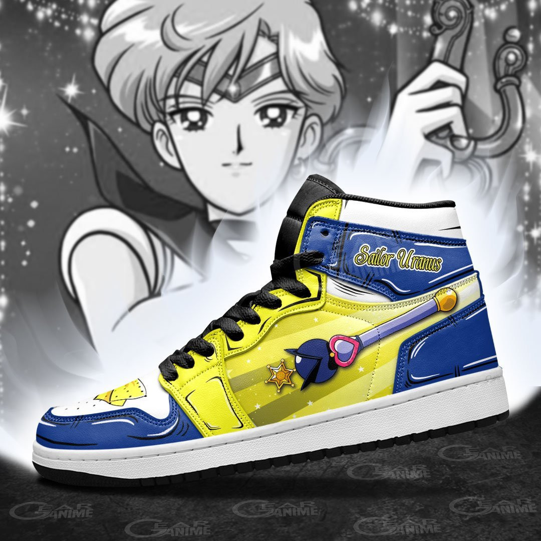 Sailor Uranus High-Top Sneakers Retro Streetwear Vibe Shoes For Men And Women - Image 3